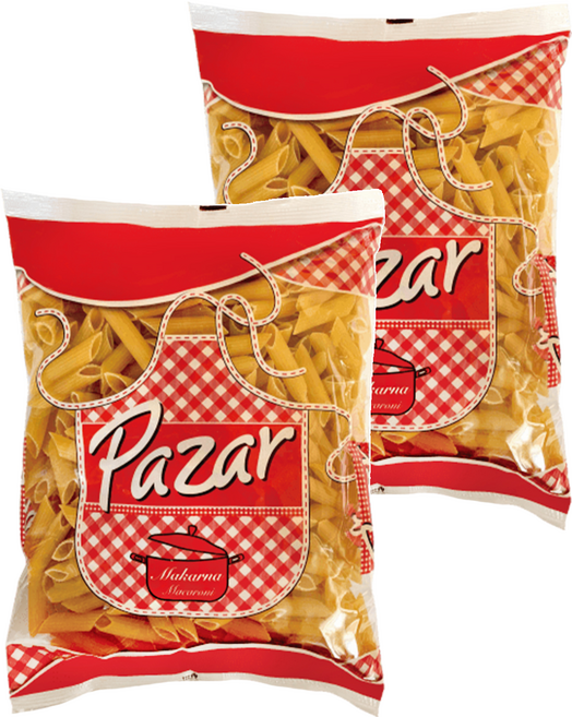 Pazar 雙尖通心麵, 500g, 2包