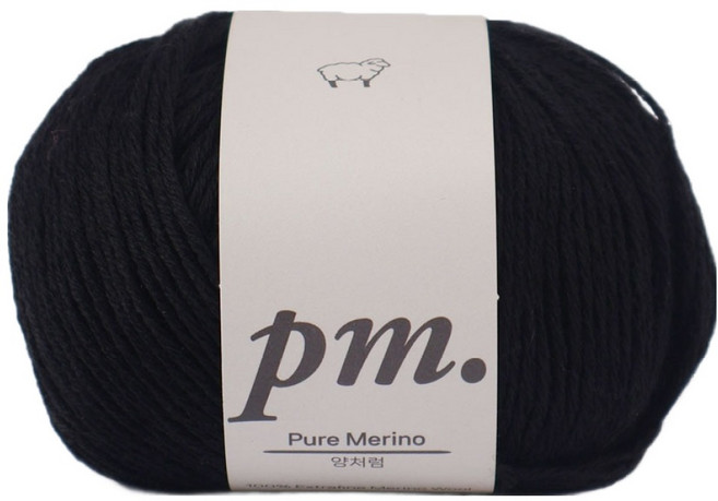 brandyarn Pure Merino 100 美麗諾羊毛 50g, 01 午夜藍, 1個