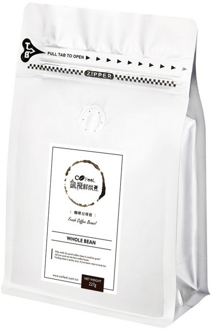 COFeeL 凱飛 鮮烘豆 衣索比亞耶加雪菲孔加G1 淺烘焙咖啡豆 MO0050D, 未研磨, 227g, 1包