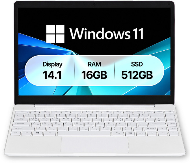 베이직스 2024 베이직북 14 N-시리즈, BasicWhite, 512GB, 16GB, WIN11 Home, BB1422SS-N