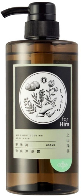 tsaio 上山採藥 野薄荷勁爽沐浴露, 600ml, 1瓶