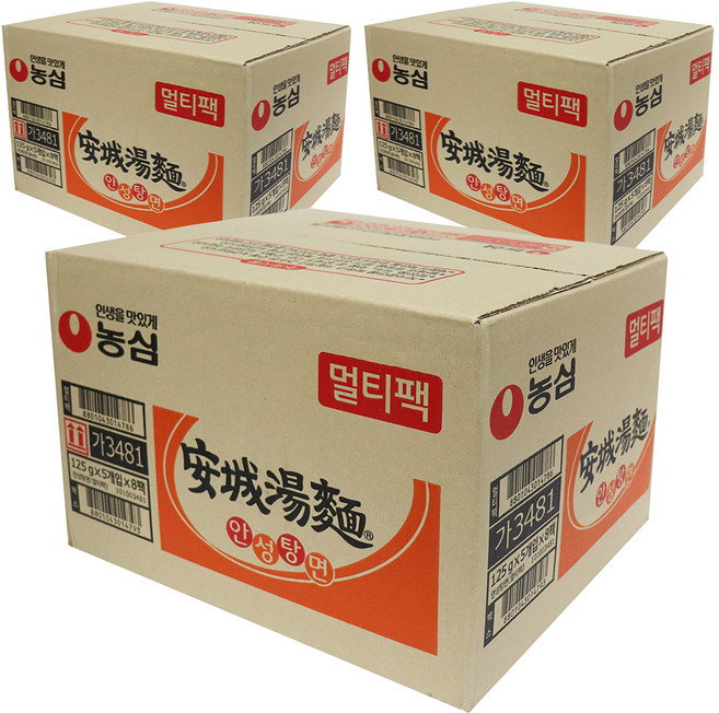 농심 안성탕면 125g, 120개