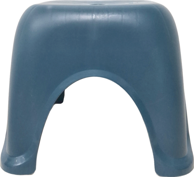 bebehome 莫蘭迪色加厚四腳可疊加收納椅凳-特大款, 孔雀藍, 1個