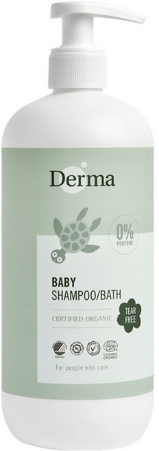Derma 寶寶有機洗髮沐浴露 家庭號, 500ml, 1瓶