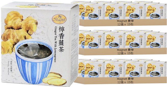 Magnet 曼寧 檸香薑茶, 3g, 15包, 36盒