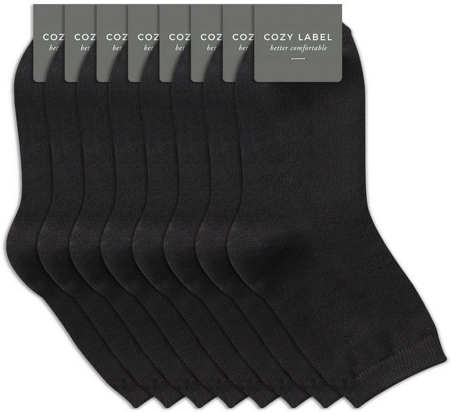 코지라벨 남성용 더 오래신는 면사 2올 무지 중목 양말 8켤레