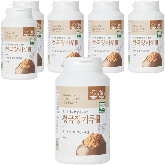 유기농마루 정품 청국장가루, 300g, 6개