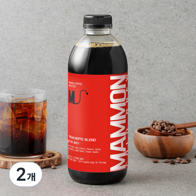 훔볼트 마몬 예가체프 블렌드 콜드브루 커피원액, 2개, 1L