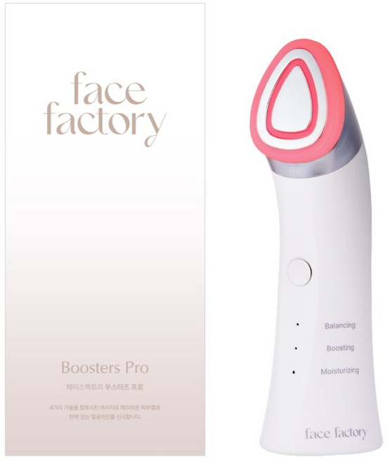 페이스팩토리 부스터즈 프로 피부마사지기, FF-28, 화이트