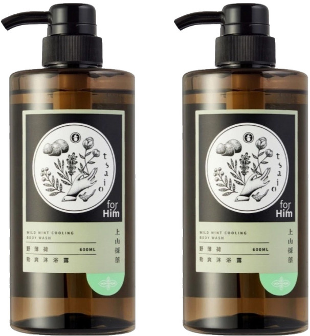 tsaio 上山採藥 野薄荷勁爽沐浴露, 600ml, 2瓶