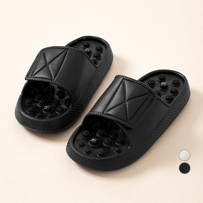 캐럿 EVA 벨크로 지압 슬리퍼