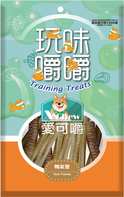 X Chew 愛可嚼犬用原肉零食, 鴨氣管, 80g, 1包