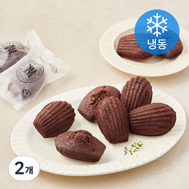 공정무역 우리밀 수니 마들렌 다크초코 (냉동), 32g, 2개, 10개입