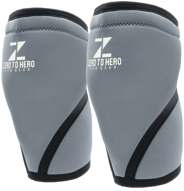 제로투히어로 네오프렌 헬스 무릎보호대 7mm, 1세트, GREY