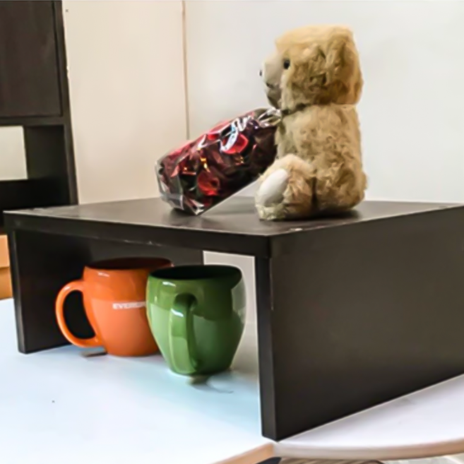 增高架 螢幕增高架 39 x 24 x 15cm, 胡桃色