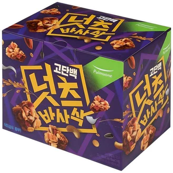 풀무원 고단백 넛츠바사삭, 20g, 10개 - 쿠팡