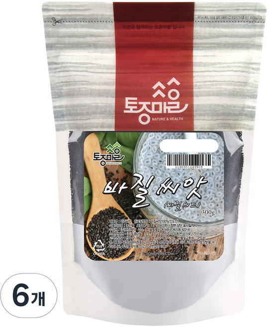 토종마을 바질씨앗, 300g, 6개
