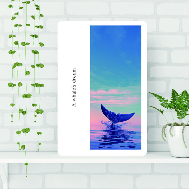 아이캔컴퍼니 국내생산 접이식 액자 테이블 대, 고래의꿈