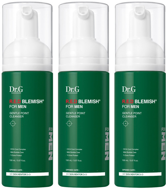 닥터지 레드 블레미쉬 포 맨 젠틀 포인트 클렌저, 150ml, 3개