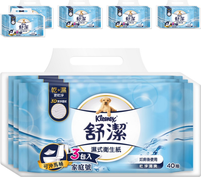 Kleenex 舒潔 濕式衛生紙, 1入, 18包