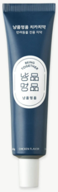 냥품멍품 강아지 고양이 치카치약 닭고기맛, 40g, 1개