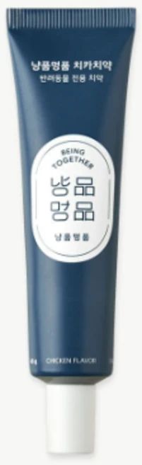 냥품멍품 강아지 고양이 치카치약 닭고기맛, 40g, 1개 - 쿠팡