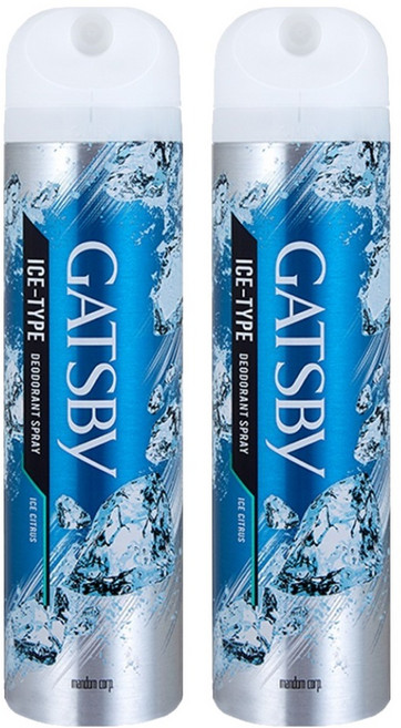갸스비 아이스 타입 데오드란트 스프레이 아이스 시트러스, 216ml, 2개