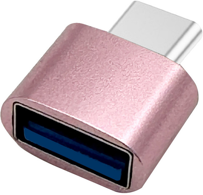 칼론 USB 3.0 미니 C타입 OTG젠더 KR-MCOTG, 2cm, 핑크골드, 1개