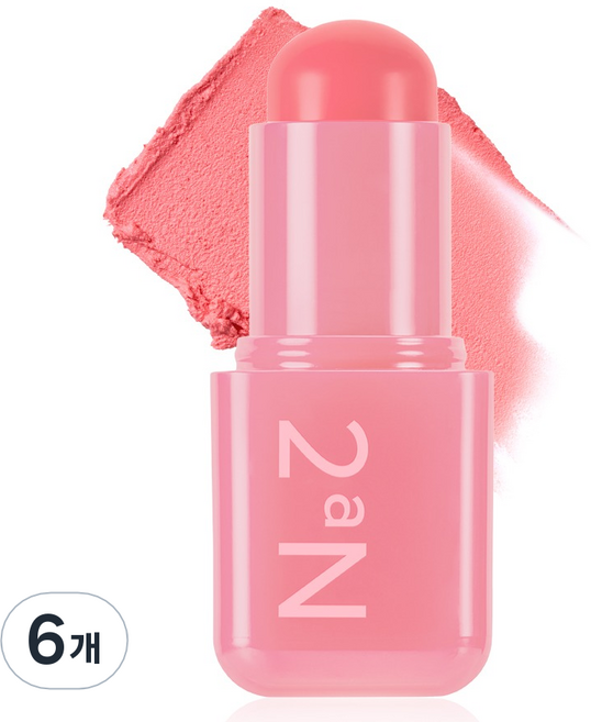 투에이엔 포켓 코튼 블러링 스틱 3.5g, 6개, 코튼피즈