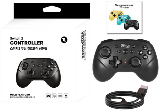 테크라인 스위치 무선 컨트롤러, 블랙, 1개