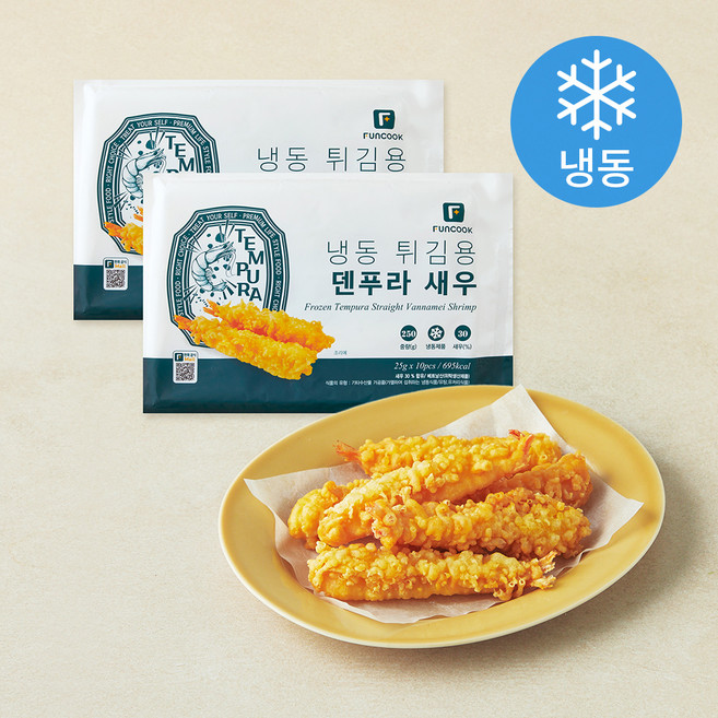 덴푸라 새우튀김 10ea (냉동), 250g, 2개