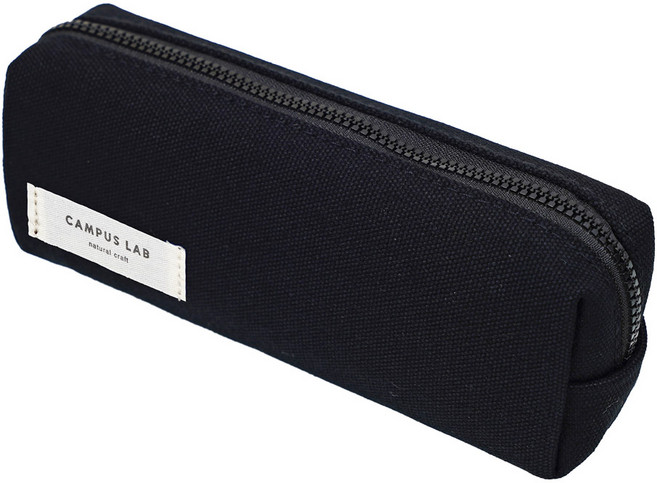뭉구 5500 캠퍼스 랩 심플 펜파우치, 블랙, 1개