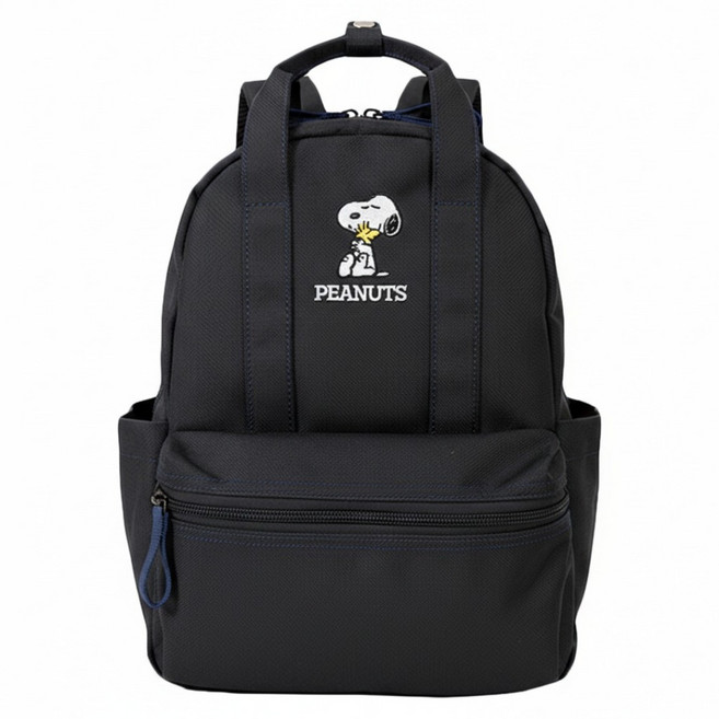 Kiiwi O SN 史努比 城市漫遊後背包, 黑色