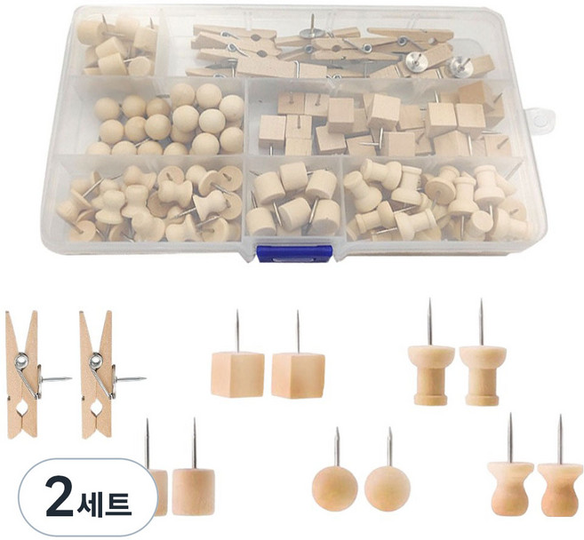 더원홈데코 압정 6종, 2세트