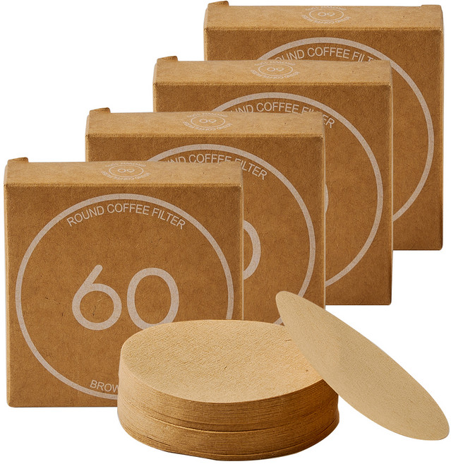 BEANPLUS 圓形咖啡濾紙 60mm, 100入, 4個