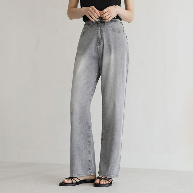 앤드스타일 여성용 숏/기본/롱 기장 썸쿨진 16탄 리오셀 와이드 데님 팬츠 264561