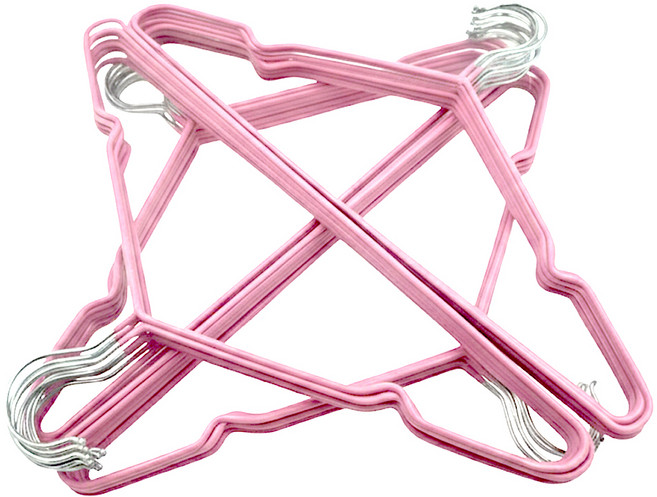 Craftsman In Storage 收納職人 北歐風不鏽鋼衣架40件套, 北歐粉