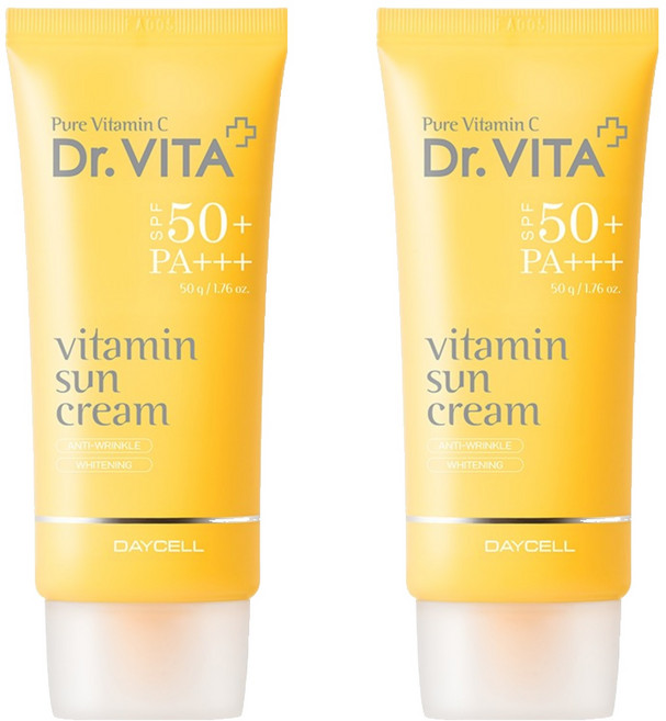 닥터비타 비타민 선크림 SPF50+ PA+++, 50g, 2개