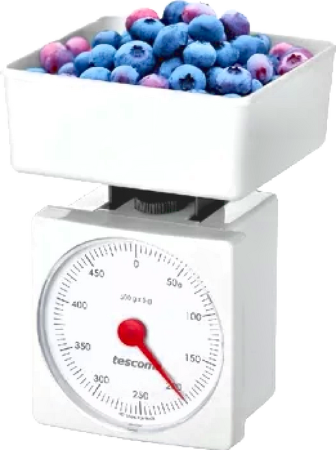 tescoma Accura指針磅秤 料理磅秤 食物秤 烘焙秤 7.5 x 5 x 10.5cm 175g, Accura, White, 0.5kg