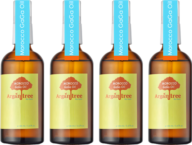 DR.GAGA 不黏手護色版摩洛哥堅果護髮油 輕浪漫, 100ml, 4瓶