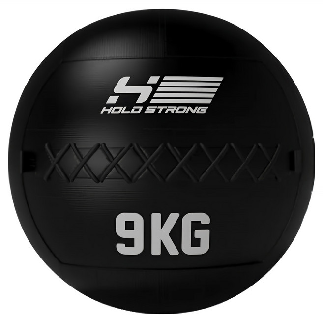 HOLD STRONG ELITE 系列 重量訓練藥球, 黑色, 9kg, 1個