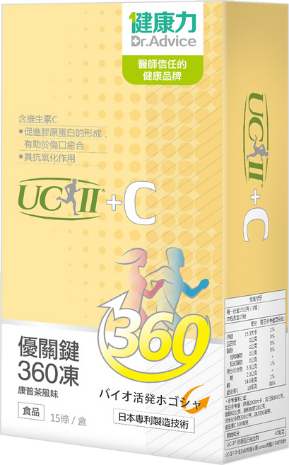 Dr.Advice 健康力 優關鍵360凍, 15條, 1盒