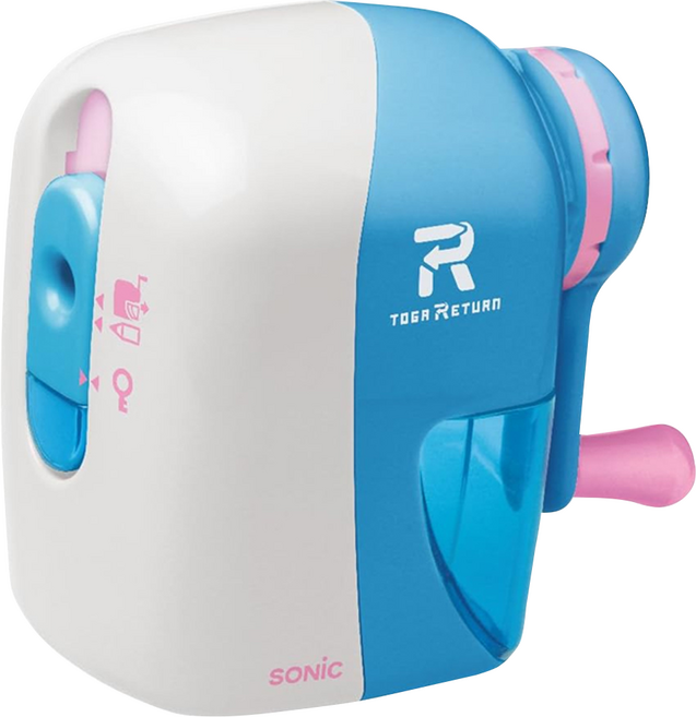 日本 SONiC 自動退筆手動削鉛筆機, 藍白色, 1個