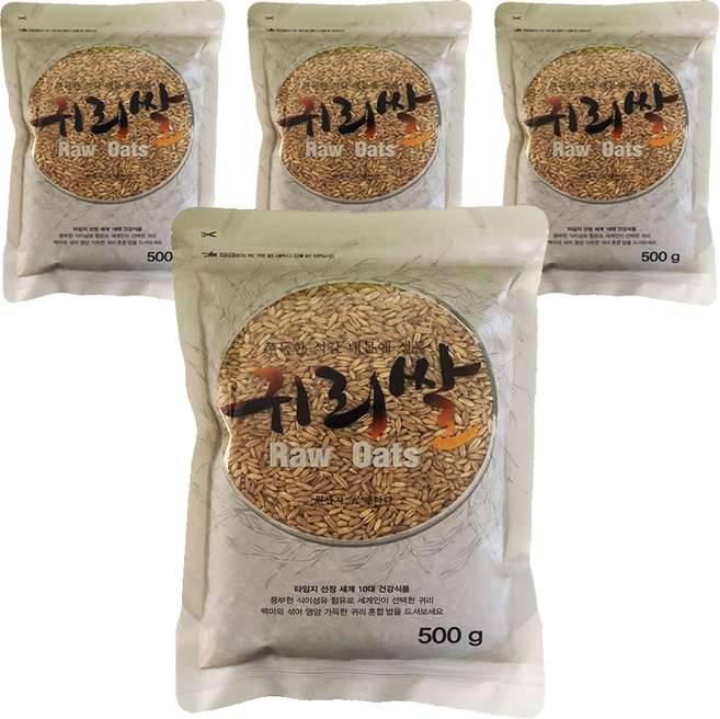 귀리쌀, 500g, 4개