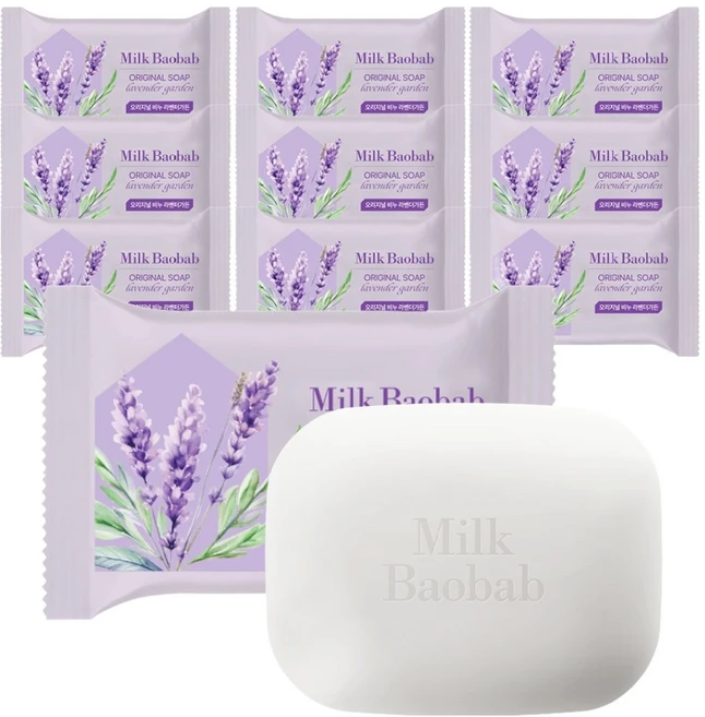 밀크바오밥 오리지널 비누 라벤더가든, 100g, 10개입 - 쿠팡