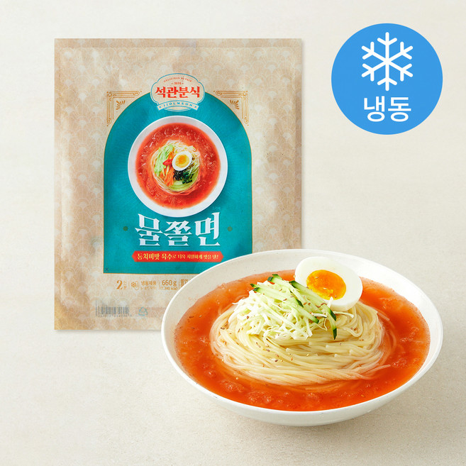 석관동떡볶이 물쫄면 2인분 (냉동), 660g, 1개