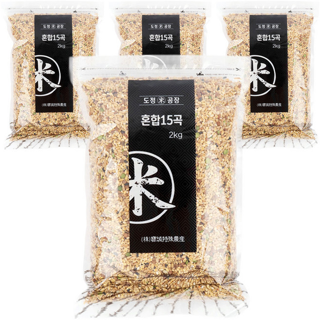 도정공장 혼합 15곡, 2kg, 4개