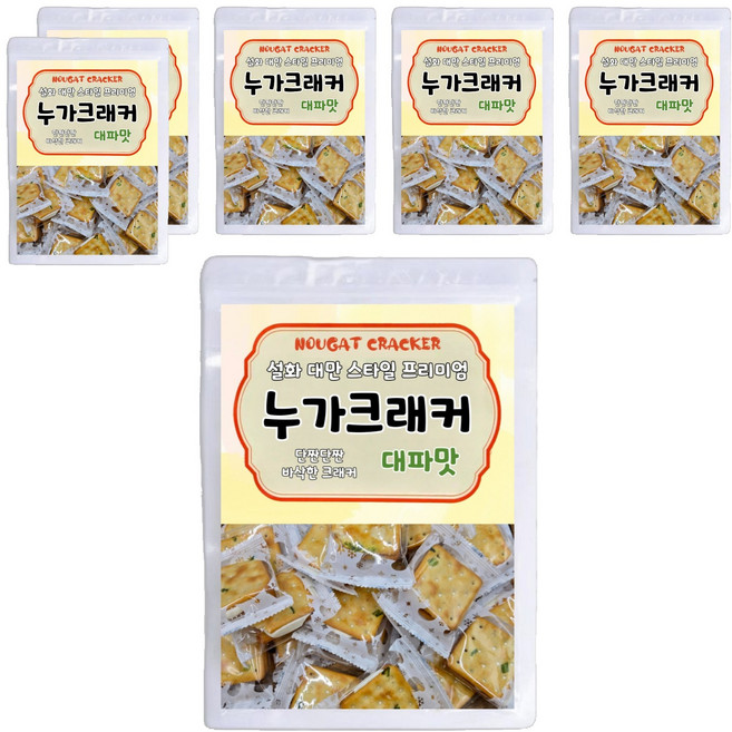 설화 대만 스타일 프리미엄 누가크래커 대파맛, 200g, 6개