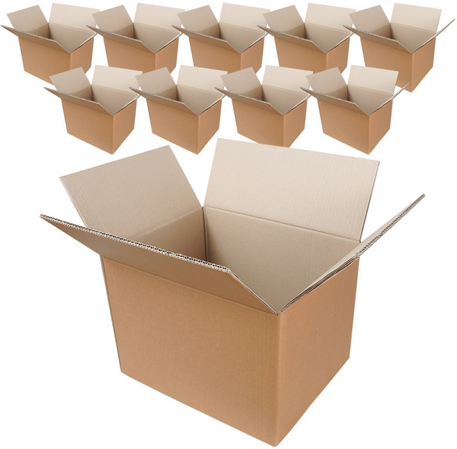 코멧 우체국 규격 종이 택배박스, 브라운, 10개