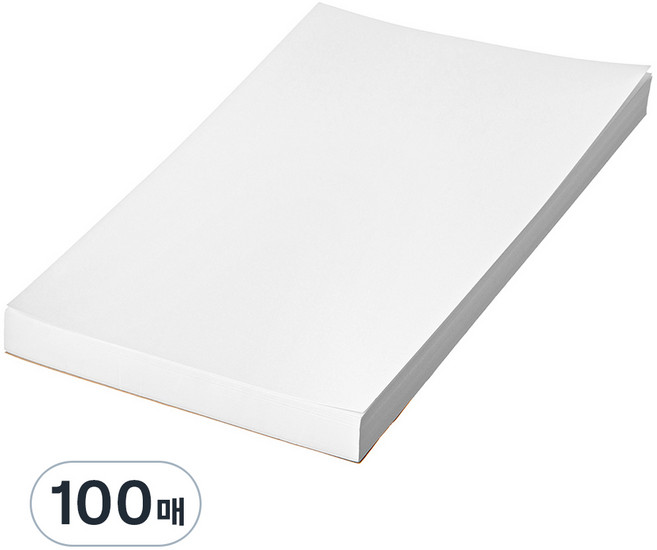 탐사 프리미엄 무지 상장용 백상지 160g, 화이트, 100개